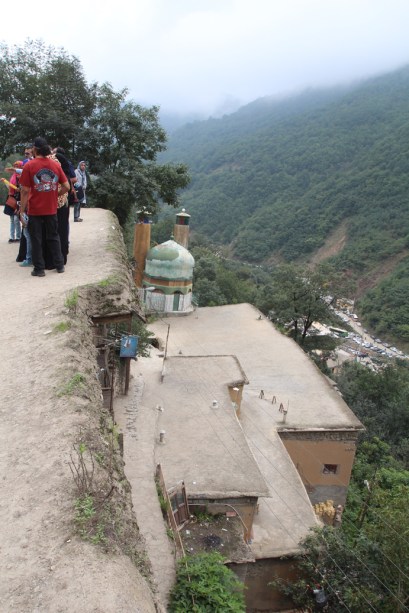 The village of Masouleh, a couple of hours drive into the deep green mountains from Lahijan, is built into a steep hill. So steep, in fact, that they built the houses so that the roof of one house is the front yard and street for the one above. It's popular with Iranian tourists.