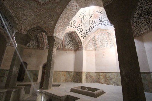 Along the Aras, across from Armenia, there was a sign saying "Kordasht Bath Room". My driver stopped, I thought because he needed the toilet, but when I followed him I found it was beautiful old defunct bath house in the middle of nowhere.