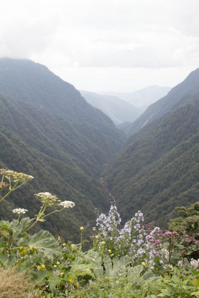 The Stori River valley on the road to Omalo, looking back towards Kakheti