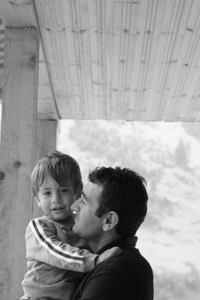 Alika and his son Erekle - our hosts for lunch in Dartlo