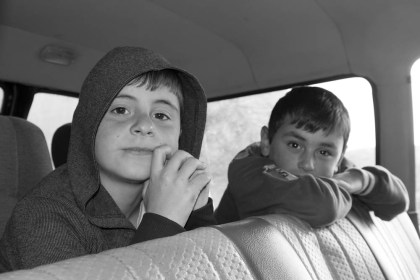 The nephews of our driver from Omalo back to Kakheti. They sat quietly in the back the whole 3 hour drive