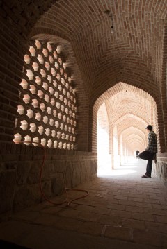 The entrance to the Kordasht Bath House, in the Aras Valley