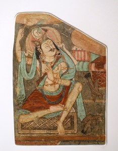 One of the frescoes from the Kizil Caves